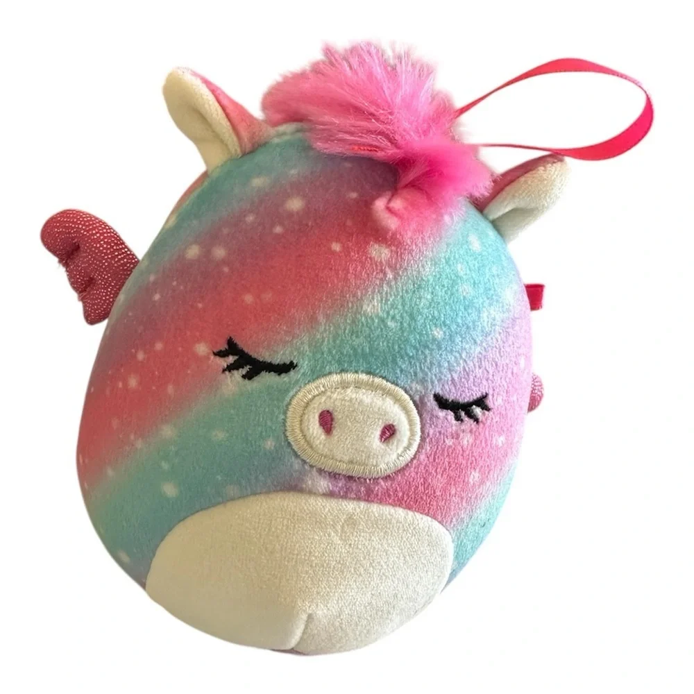 Squishmallows Rainbow Unicorn Bag Charm